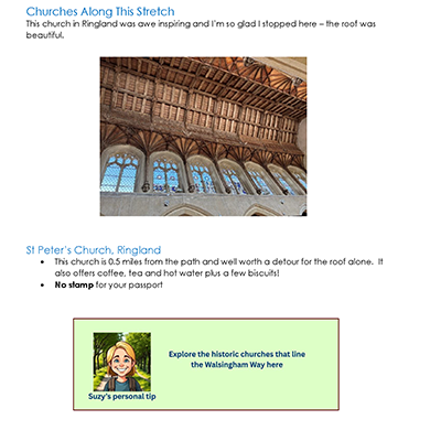 Walsingham Way Guide churches along the route Walsingham Way Guide churches along the route