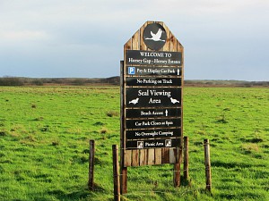 Horsey Gap Car Park Sign