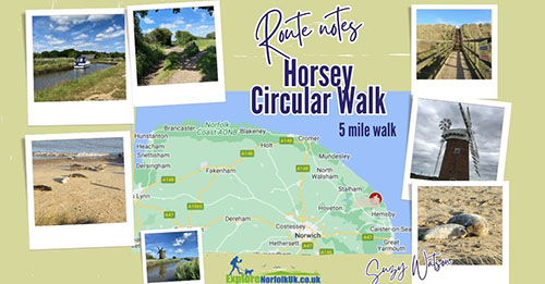 Horsey circular walk route guide and map