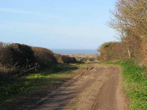 View of the sea heading towards Brancaster View of the sea heading towards Brancaster
