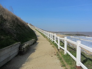 The alternative route from Hopton beach The alternative route from Hopton beach