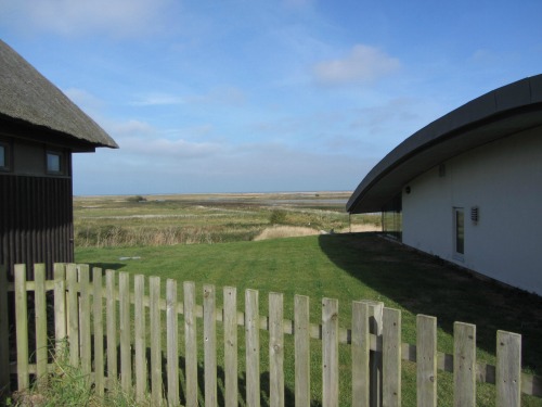 The view from the Visitor Centre at Cley Marshes The view from the Visitor Centre at Cley Marshes