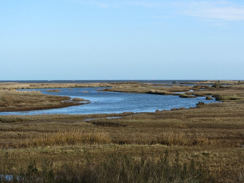 Salt Marshes along the Peddars Way and Norfolk Coast Path trail Salt Marshes along the Peddars Way and Norfolk Coast Path trail