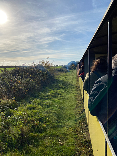 Wells and Walsingham Light Railway open carriages