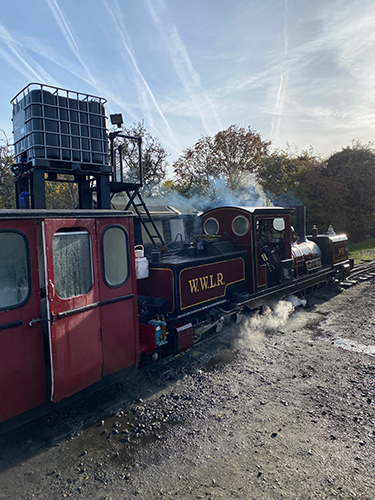 Wells and Walsingham Light Railway narrow gauge steam locomotive