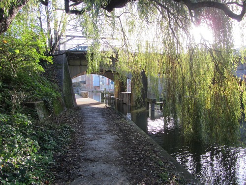 The start of the Wherryman's Way in Norwich The River Yare in Norwich