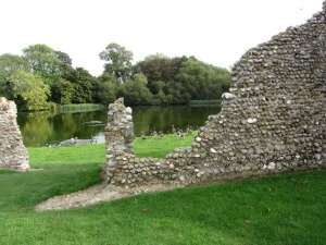 The ruins of Baconsthorpe Castle