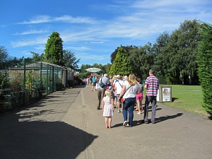 The entrance to Banham Zoo