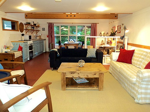 Open plan living at Big Sky Cottages Open plan living at Big Sky Cottages