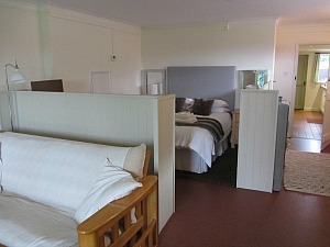 Living and sleeping area at Martin's Nest - sleeps 2 plus 1 Living and sleeping area at Martin's Nest - sleeps 2 plus 1