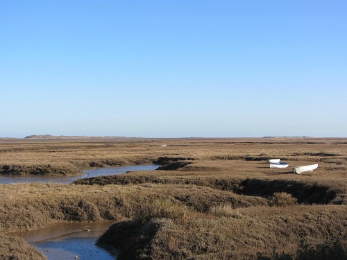 The salt marshes at Brancaster Staithe Norfolk