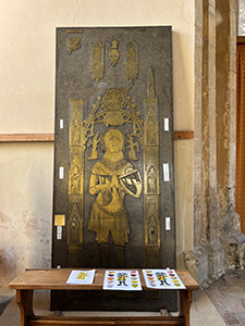 Brass depicting Sir Hugh Hastings Brass depicting Sir Hugh Hastings