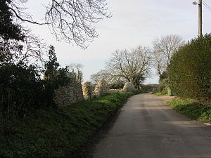 The beginning of the Castle Acre Circular Walk