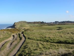 Norfolk coast path cliff top