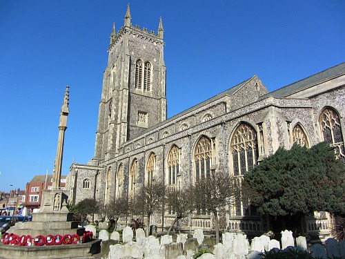 Cromer Church with the tallest tower in Norfolk