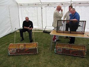 Making and mending the crab pots