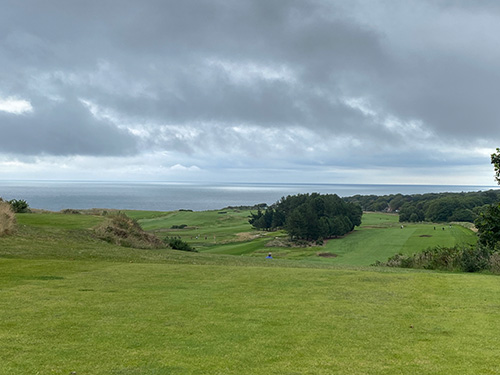 Cromer golf course overlooking the sea Cromer golf course overlooking the sea