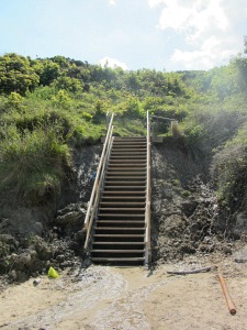Steps towards Cromer Lighthouse Steps towards Cromer Lighthouse