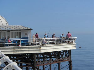 Fishing off Cromer Pier