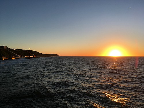 The sunset from Cromer Pier during The Summer Show interval