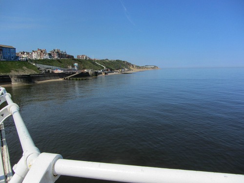 The view from Cromer Pier towards East Runton