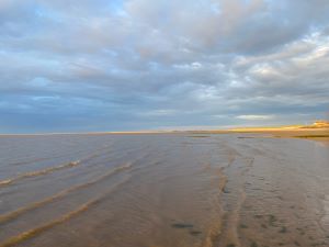 Beautiful evening light on Brancaster beach