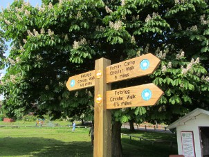The Norfolk Trails Felbrigg Hall Circular Walk signs