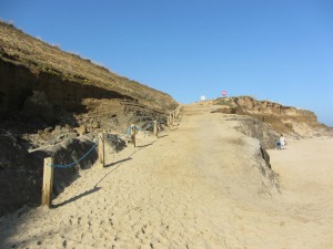 Happisburgh Norfolk ramp to beach