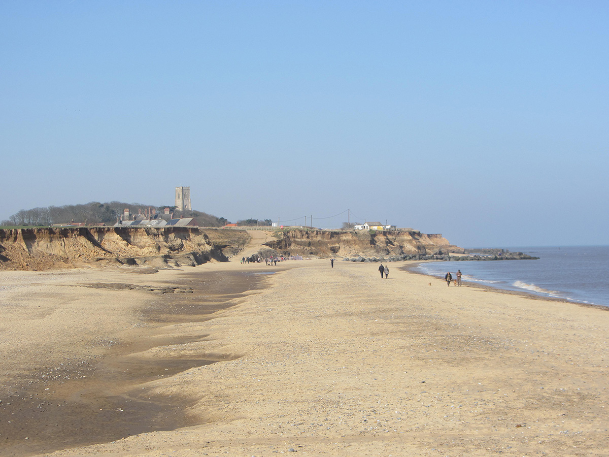 Happisburgh beach towards the village