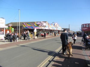 Hemsby Beach Road with Amusements Hemsby Beach Road with Amusements