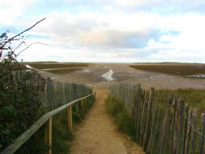 The approach to Holkham beach