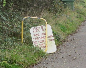 Trespassing on the Horsey coastal walk Trespassing on the Horsey coastal walk