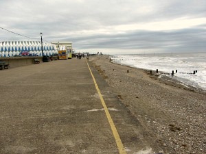 High tide at Hunstanton Beach