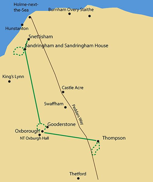 Map of the Ice Age to Royalty walk