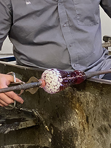 First stage of making a plate First stage of making a plate