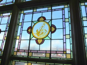 Magnificent stained glass windows evident at Manor Hotel, Mundesley Magnificent stained glass windows evident at Manor Hotel, Mundesley