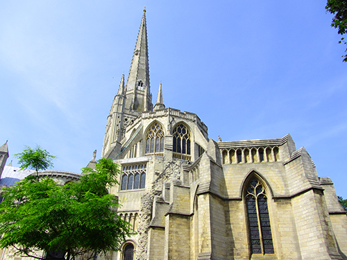Norwich Cathedral from the side Norwich Cathedral from the side