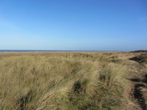 The dunes overlooking Old Hunstanton beach