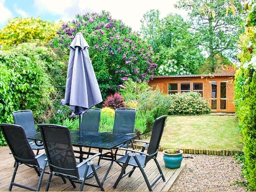 The decking and garden at Kingsley Cottage, Hickling The decking and garden at Kingsley Cottage, Hickling