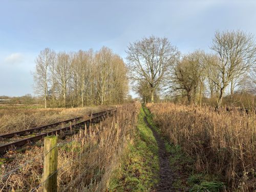 North Elmham line and path North Elmham line and path