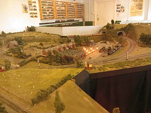 The model railway at Holt Station on the North Norfolk Railway The model railway at Holt Station on the North Norfolk Railway