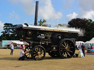Steam engine at Sandringham Flower Show Steam engine at Sandringham Flower Show