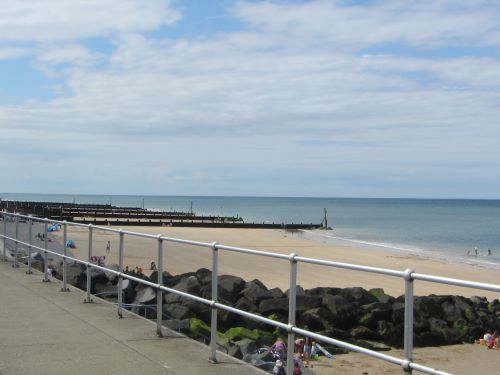 Sheringham's sandy beach Sheringham's sandy beach