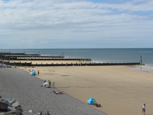 Low tide at Sheringham beach Low tide at Sheringham beach