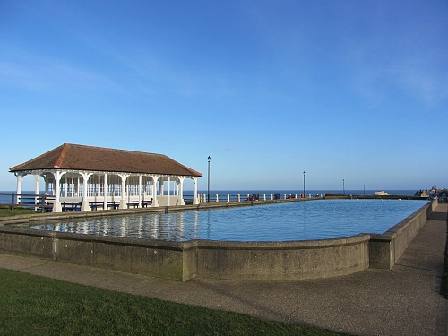 The boating pond at Sheringham The boating pond at Sheringham