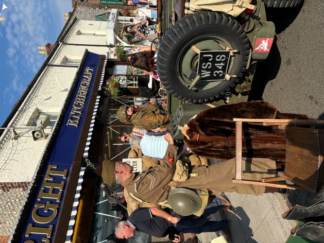 Sheringham 1940s weekend shop windows