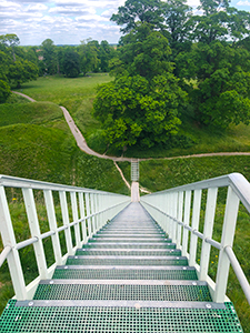 Steps up to Castle Mound