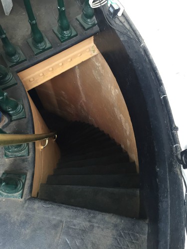 Narrow steps to the service room of Happisburgh Lighthouse Narrow steps to the service room of Happisburgh Lighthouse