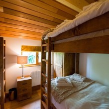 The double bunk bed in one of the lodges The double bunk bed in one of the lodges