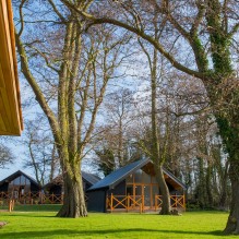 The lodges in the garden of The Boathouse The lodges in the garden of The Boathouse